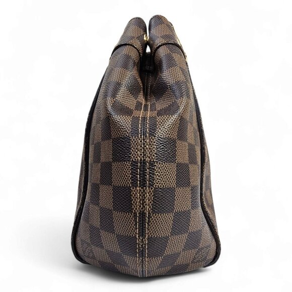 Louis Vuitton Brown Checkered Tote Bag - Picture 9 of 15